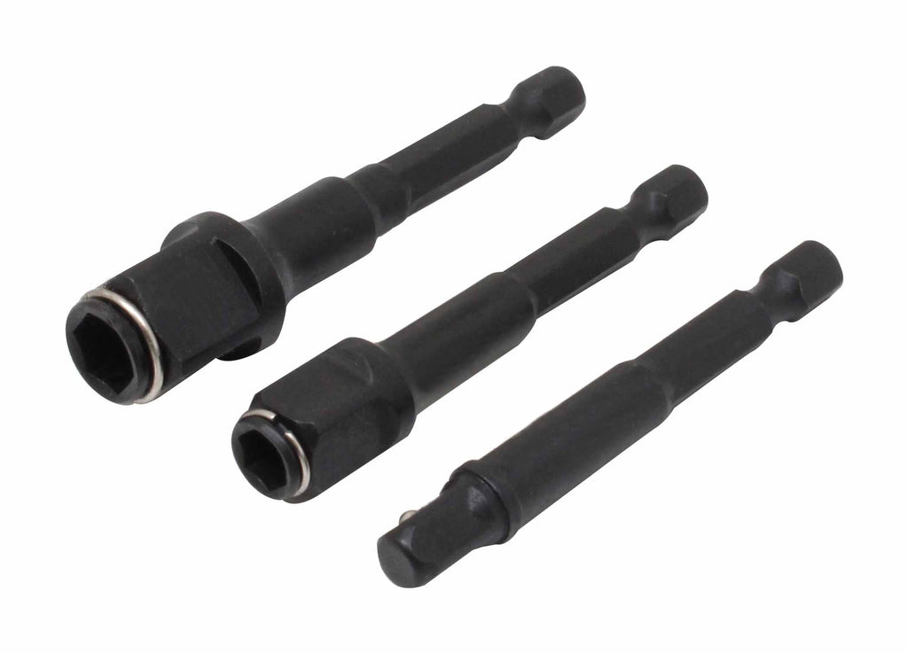 Uzgaļi skrūvgriezim, 3 gab. 1/4″, 3/8″, 1/2″ (S-3SD21)