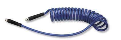 Pneimatiskā spirālveida šļūtene ar uzgaļiem 8MMX12MMX4M 3/8'' UCS98A12804FC-P