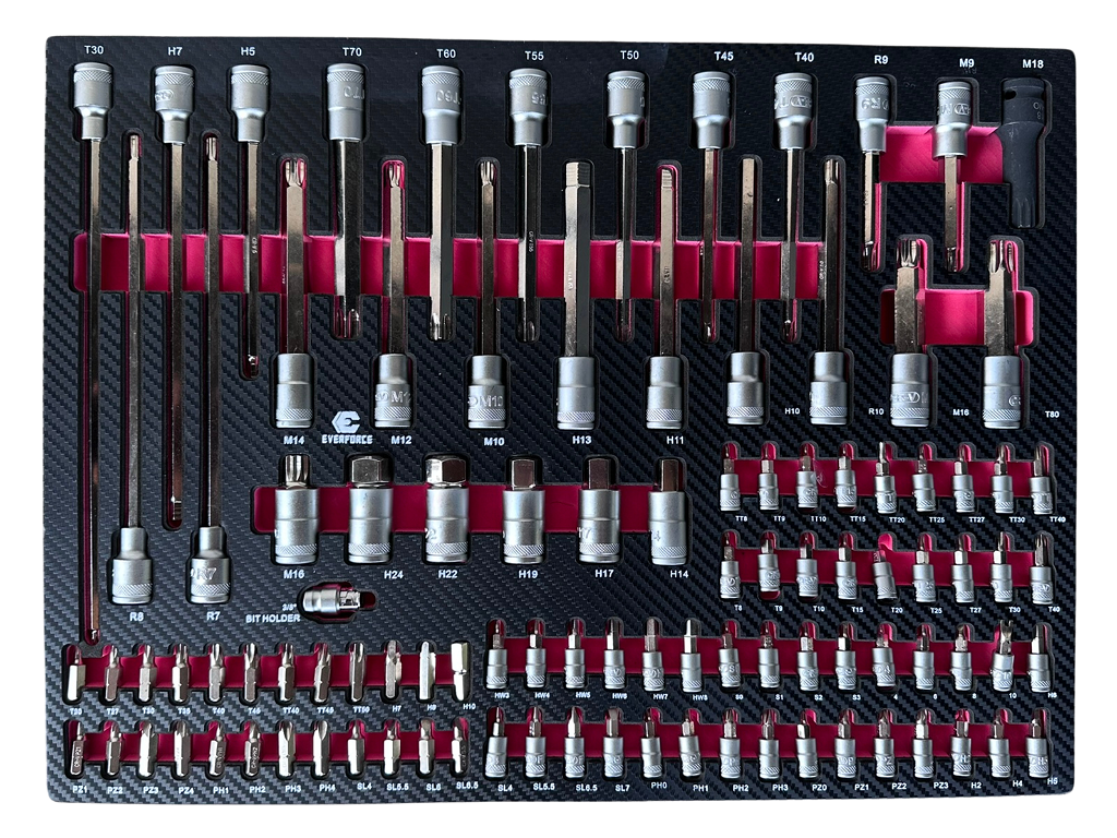EVERFORCE INSTRUMENTU RATIŅI – 7 ATVILKNES AR 7 PILNĀM 266 GAB. INSTRUMENTIEM 04-1020