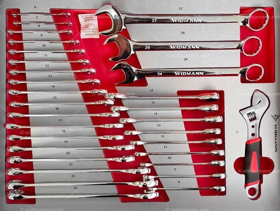 WIDMANN JUMBO PRO - instrumentu ratiņi ar 13 atvilktnēm un 11 pilniem 471 gab.