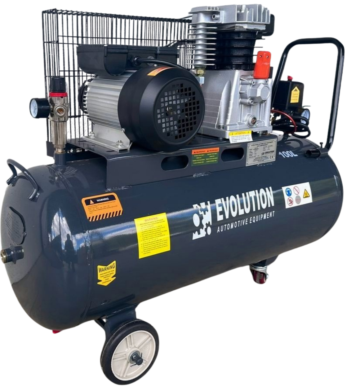 EVO-100 virzuļkompresors ar saspiestu gaisu 100l
