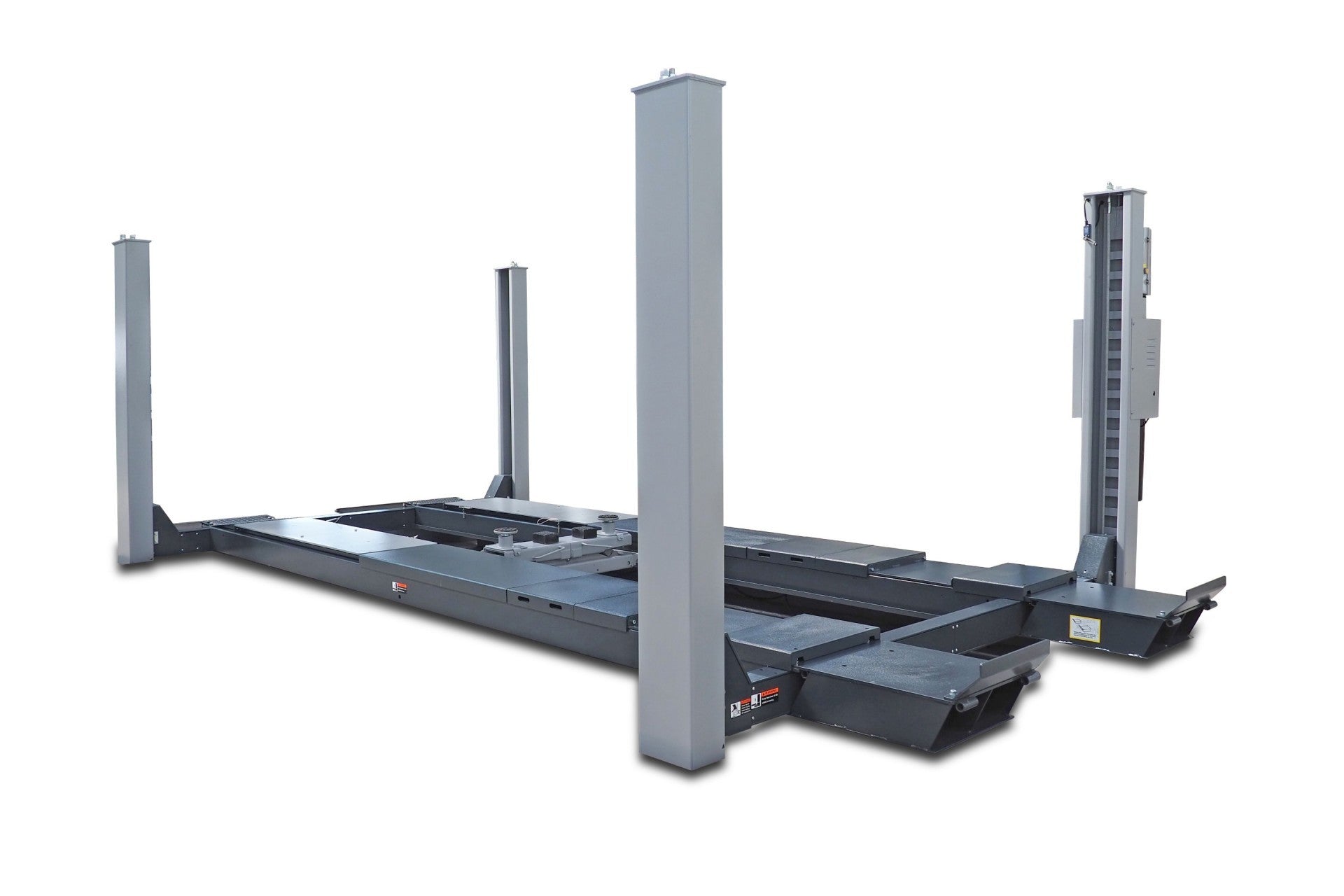 4 statņu pacēlājs 6400 kg pagarinātā versija riteņu savirzes darbiem NORTEC PRO