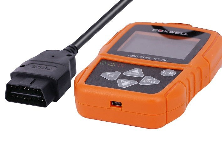OBDII/EOBD kļūdu, parametru un kodu lasītājs Foxwell NT204 ar krāsu ekrānu
