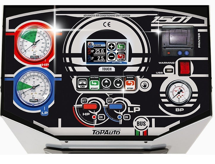 Pilnībā automātiska gaisa kondicionēšanas sistēmas uzpildes stacija TOP-AUTO RR501