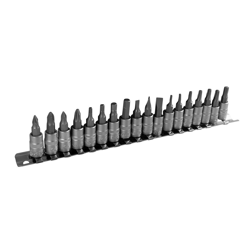 52909 18 daļu 1/4 collu uzgaļu komplekts