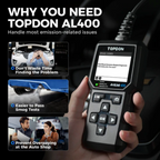Automašīnas OBD2 diagnostikas skeneris „TOPDON ArtiLink400“