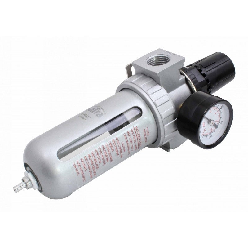 Gaisa plūsmas regulators ar filtru un smērvielu 1/2", S-FR817