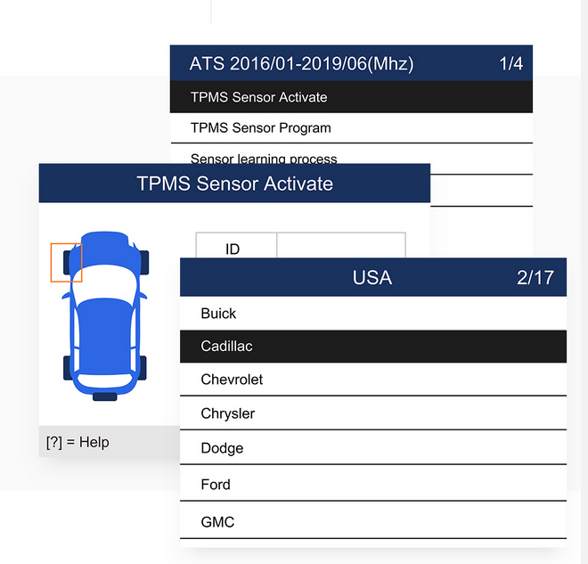 Riepu spiediena sensoru pārbaudes un programmēšanas ierīce TPMS T-1000 Foxwell