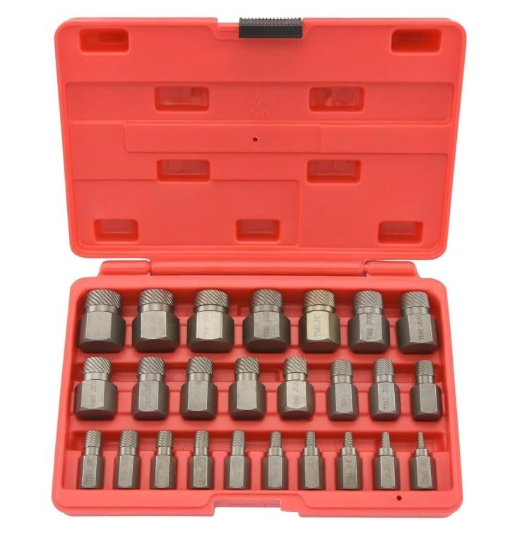 Skrūvgriežu komplekts ar salūzušiem galiem, 25 gab., 3-23 mm, 03-1175