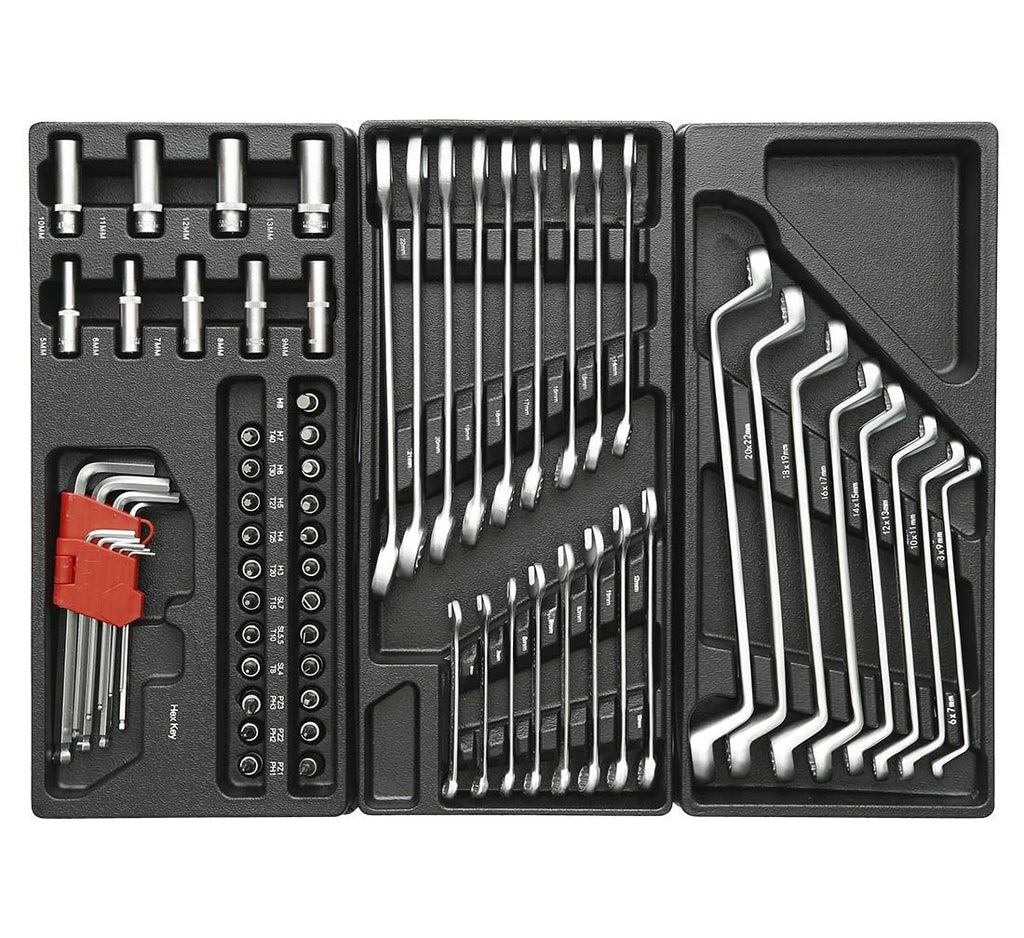 Profesionāls instrumentu skapis ar 420 instrumentiem, 6 atvilktnēm