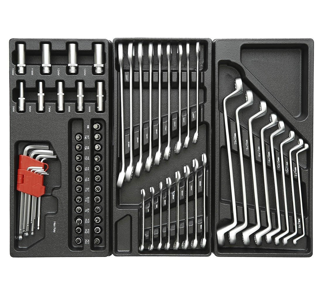 Profesionāls instrumentu skapis ar 420 instrumentiem, 6 atvilktnēm