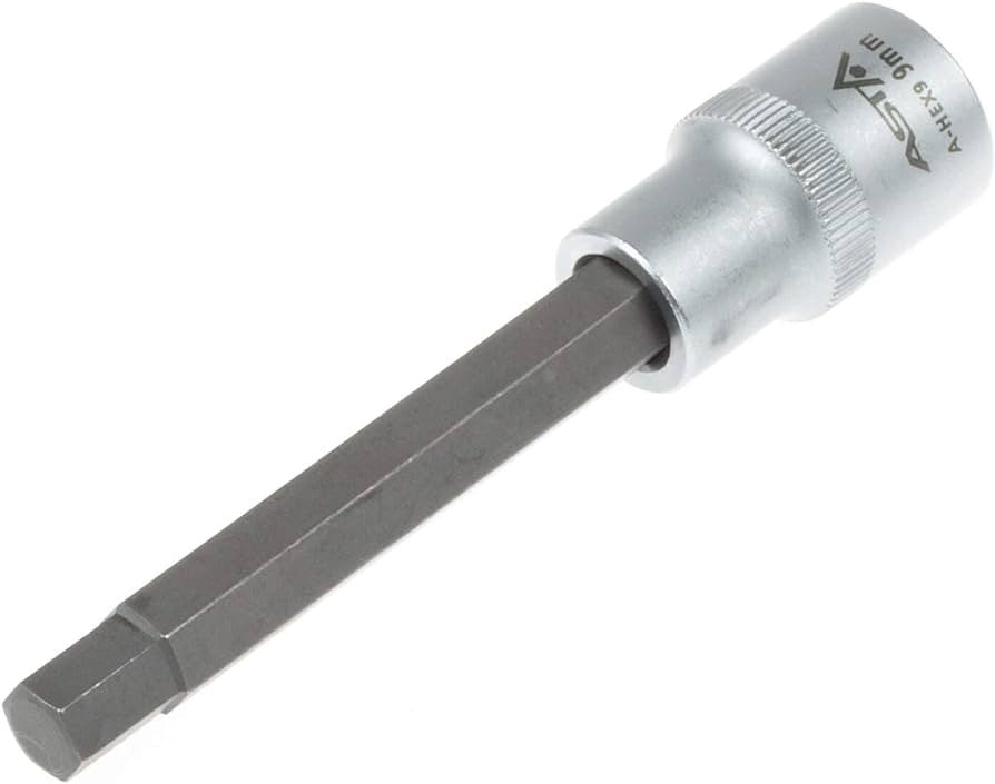 1/2 presēts HEX uzgalis bremzēm 9 mm (110 mm garš) S-HEX9