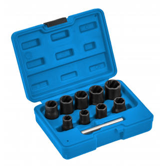 Komplekts bojātu skrūvju ar galvu 3/8" / 10-19 mm izskrūvēšanai