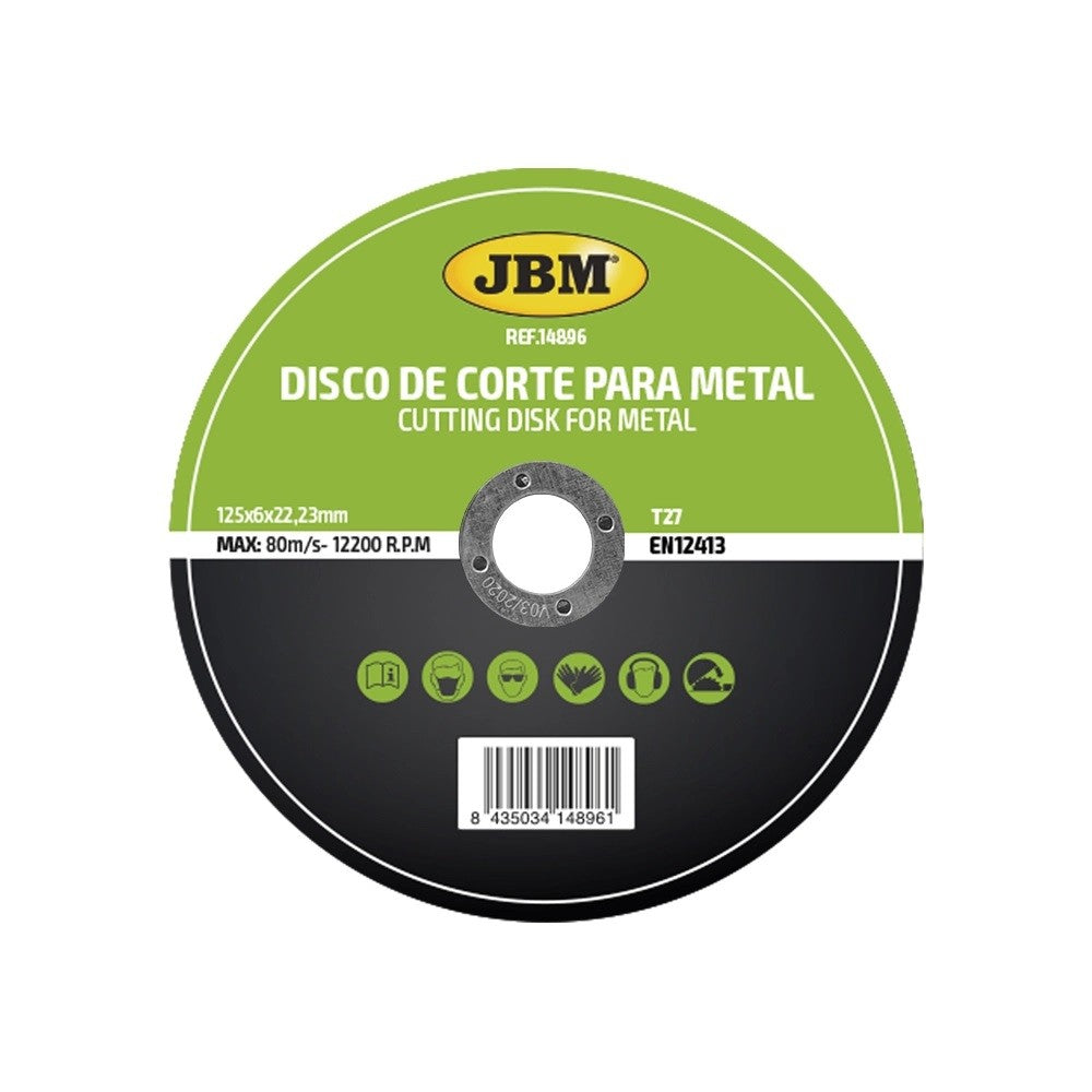 T27 metāla griešanas disks 125x6mm 14896