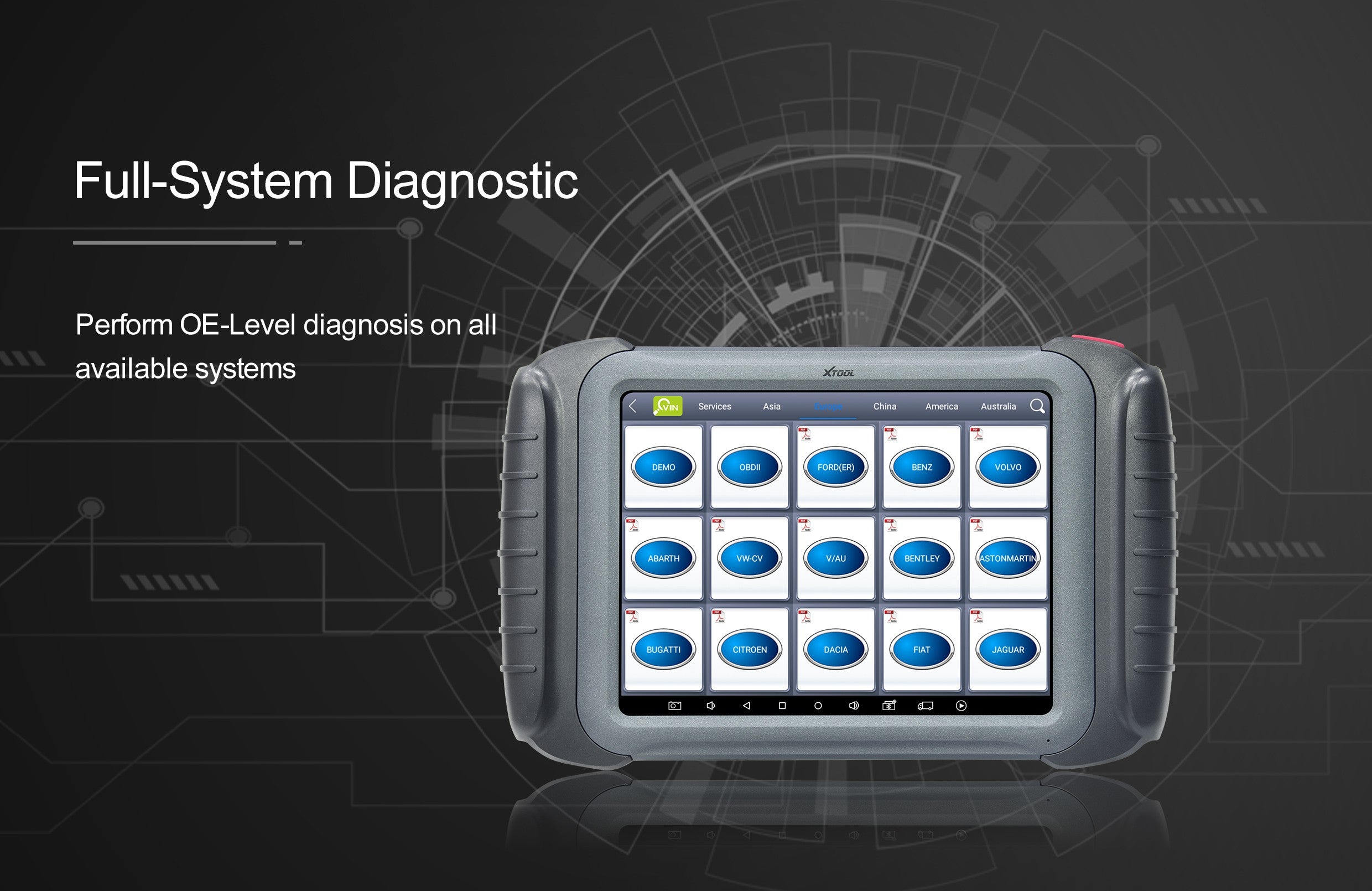 Profesionāla automašīnu diagnostika XTOOL H6ELITE