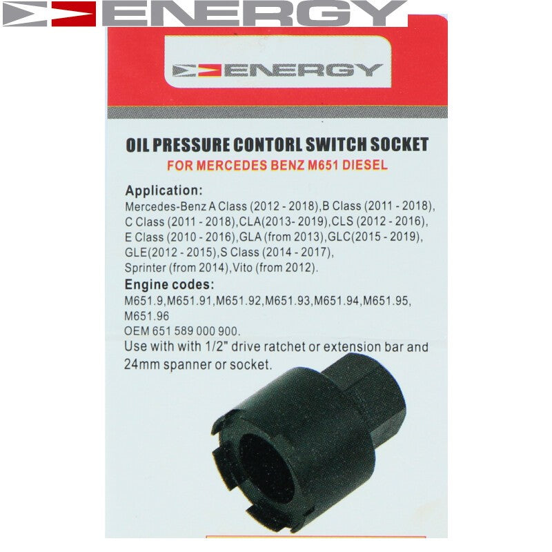 Eļļas spiediena sensora ligzda Mercedes M651 NE01205