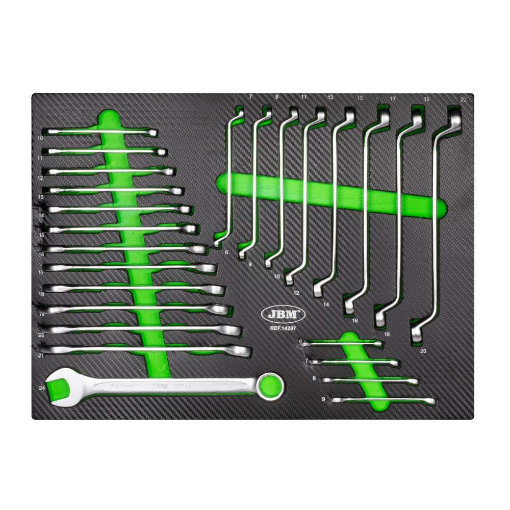 JBM darbnīcas darbagalds ar skapjiem un instrumentiem SERIE446K (melns)
