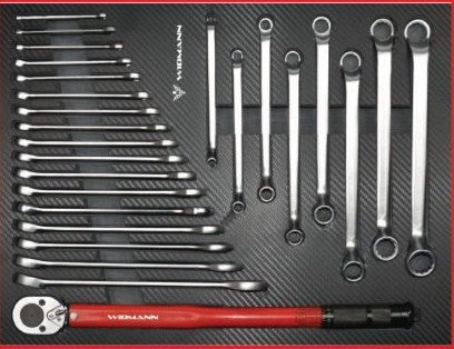 WIDMANN instrumentu ratiņi – 7 atvilktnes ar 7 komplektiem, 281 gab. WM-ST-7BK