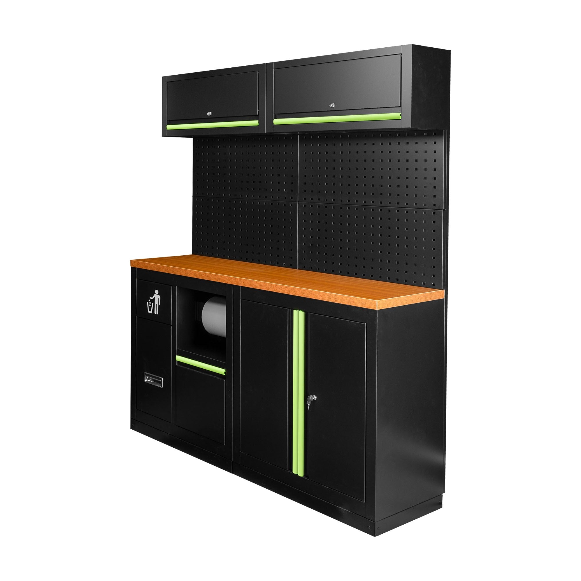 JBM darbnīcas darbagalds SERIE527K, melns