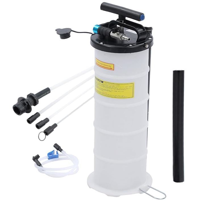 Pneimatiskais/manuālais sūknis pārnesumkārbas eļļas uzpildīšanai ar adapteriem 6,5 l 03-1095