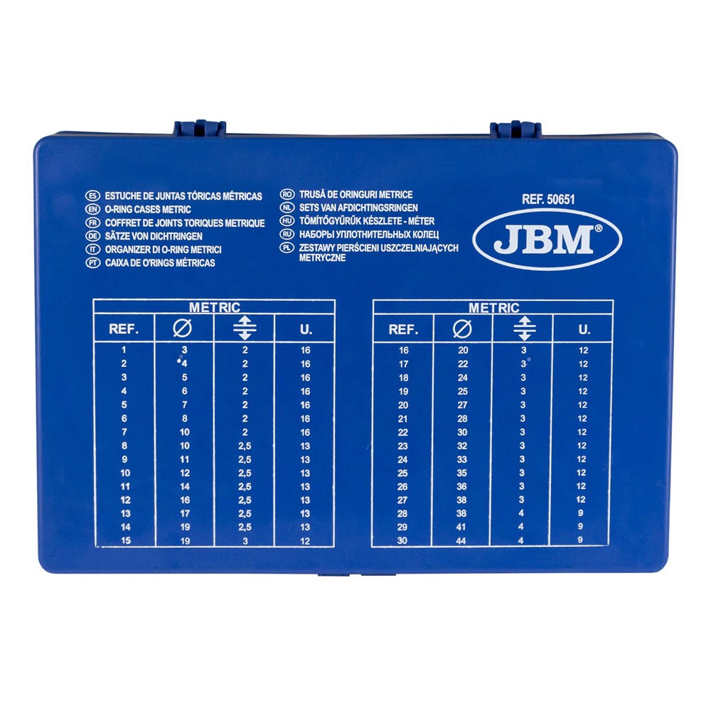 Gumijas blīves M3-M44, 386 gab. 50652