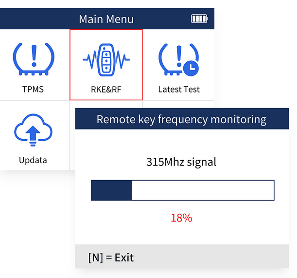 Riepu spiediena sensoru pārbaudes un programmēšanas ierīce TPMS T-1000 Foxwell