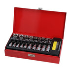 27 gab. 3/8 collu 1/2 collu TORX un E-veida uzgriežņu atslēgu komplekts NE00192