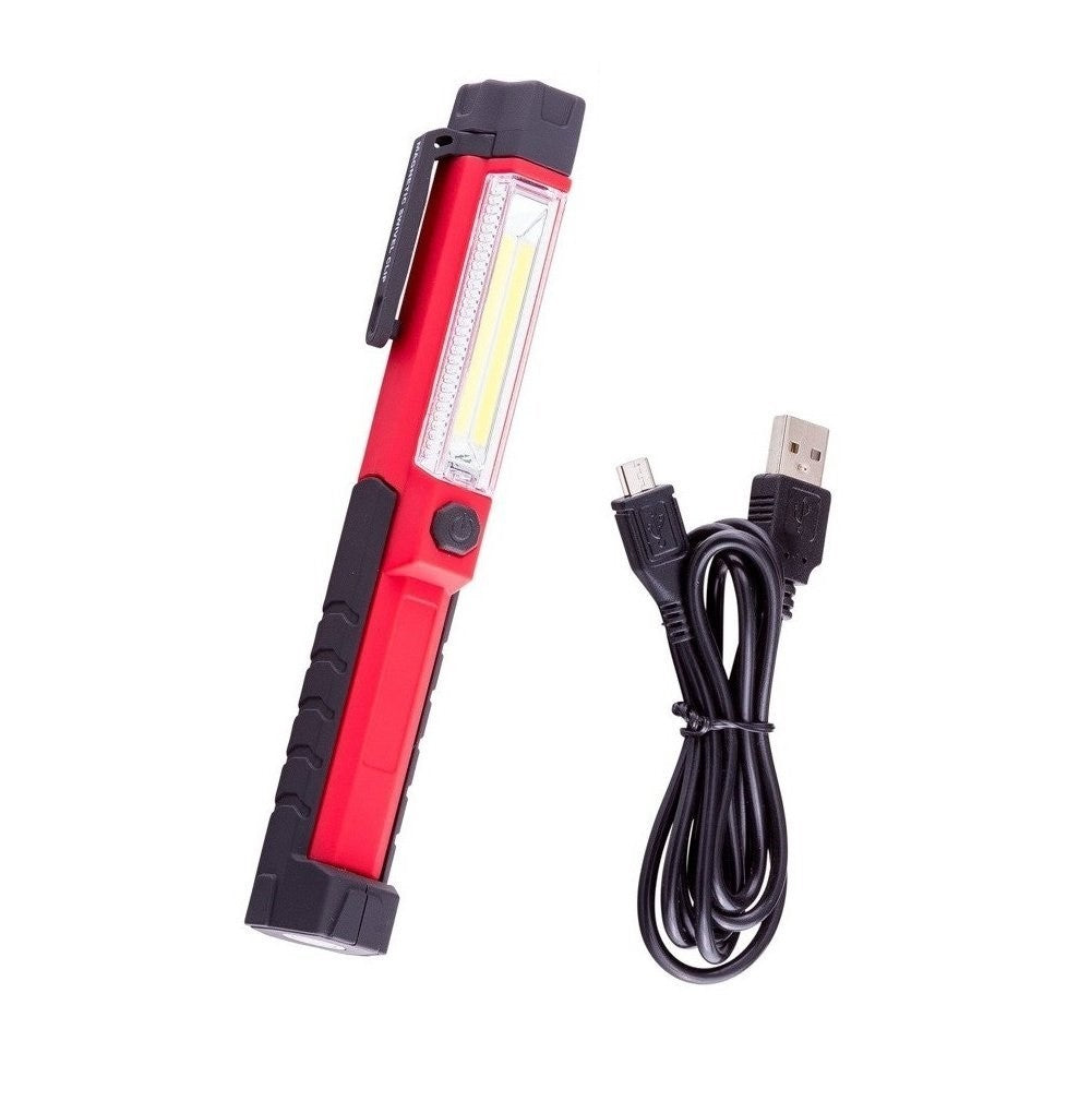 Darba prožektors COB (1,5 W) + 1 uzlādējama LED lampa