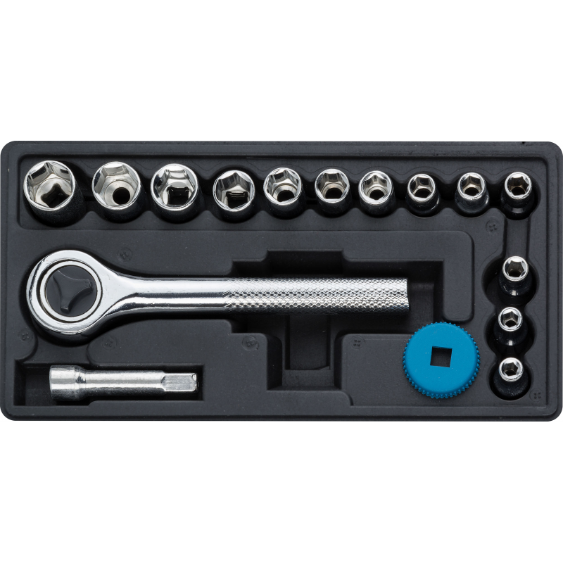 Instrumentu komplekts 1/4'' / 16 daļas