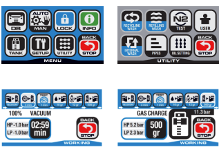 Pilnībā automātiska gaisa kondicionēšanas sistēmas uzpildes stacija TOP-AUTO RR501