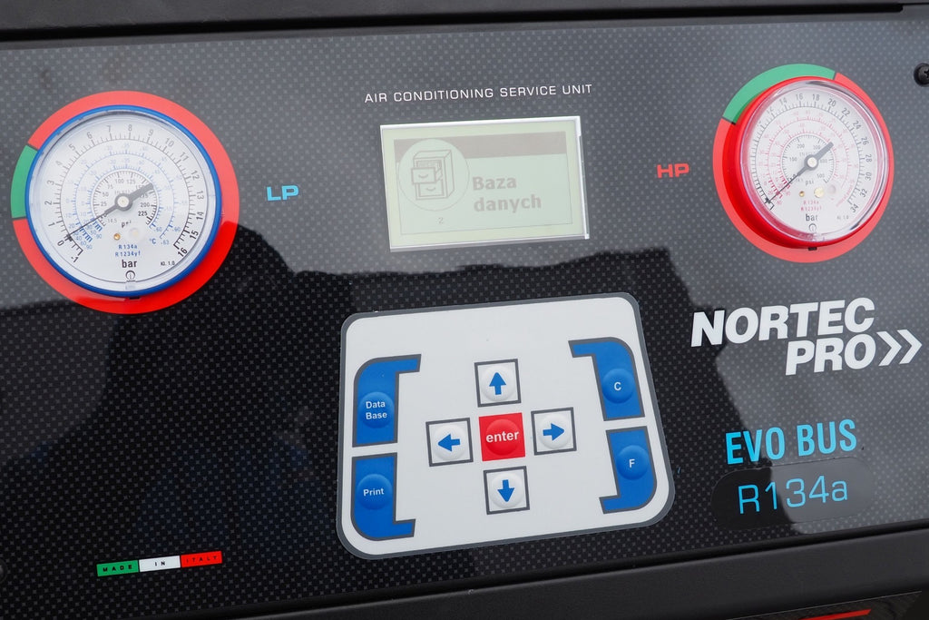 Automātiska gaisa kondicionieru uzpildes stacija autobusiem NORTEC EVO-BUS