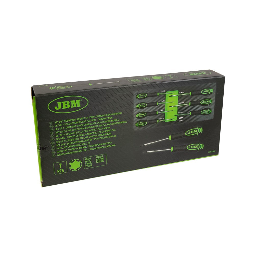 TORX skrūvgriežu komplekts 7 gab. / ar ratiņu koferi 53945