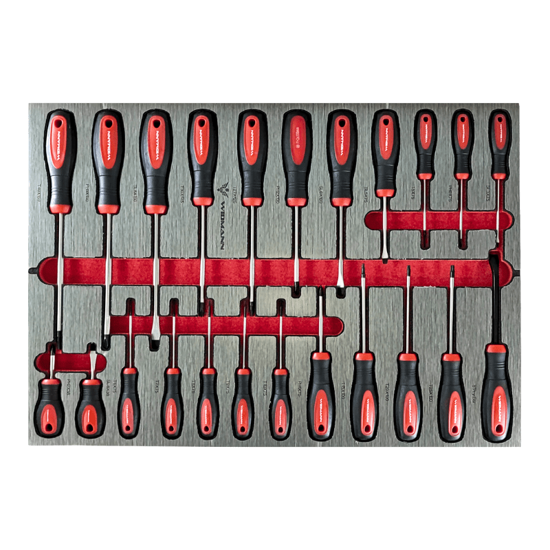 WIDMANN JUMBO STEEL TOPS - instrumentu ratiņi ar 12 atvilktnēm, 274 gab. STJM12-B