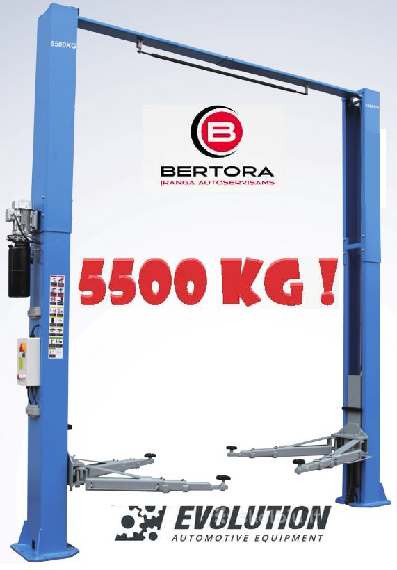 EVO-55UEH divu statņu pacēlājs 5500 kg EVOLUTION/400V