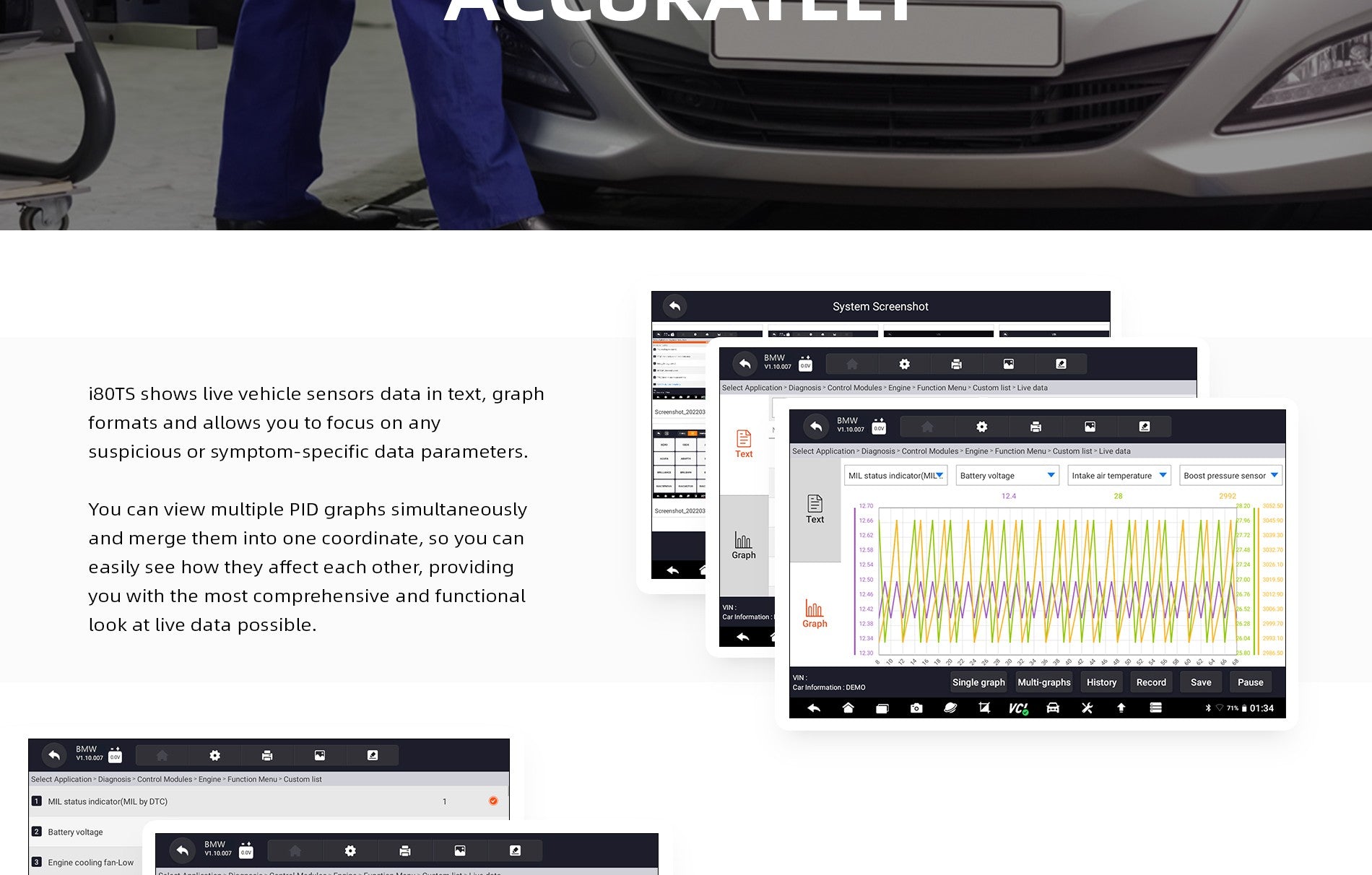 i80TS+TPMS Premium diagnostikas platforma Foxwell