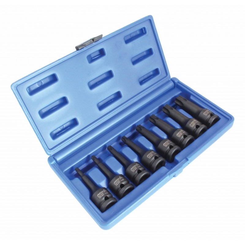 1/2 collu trieciena TORX uzgaļu komplekts, 8 gab. A-1MTORX8