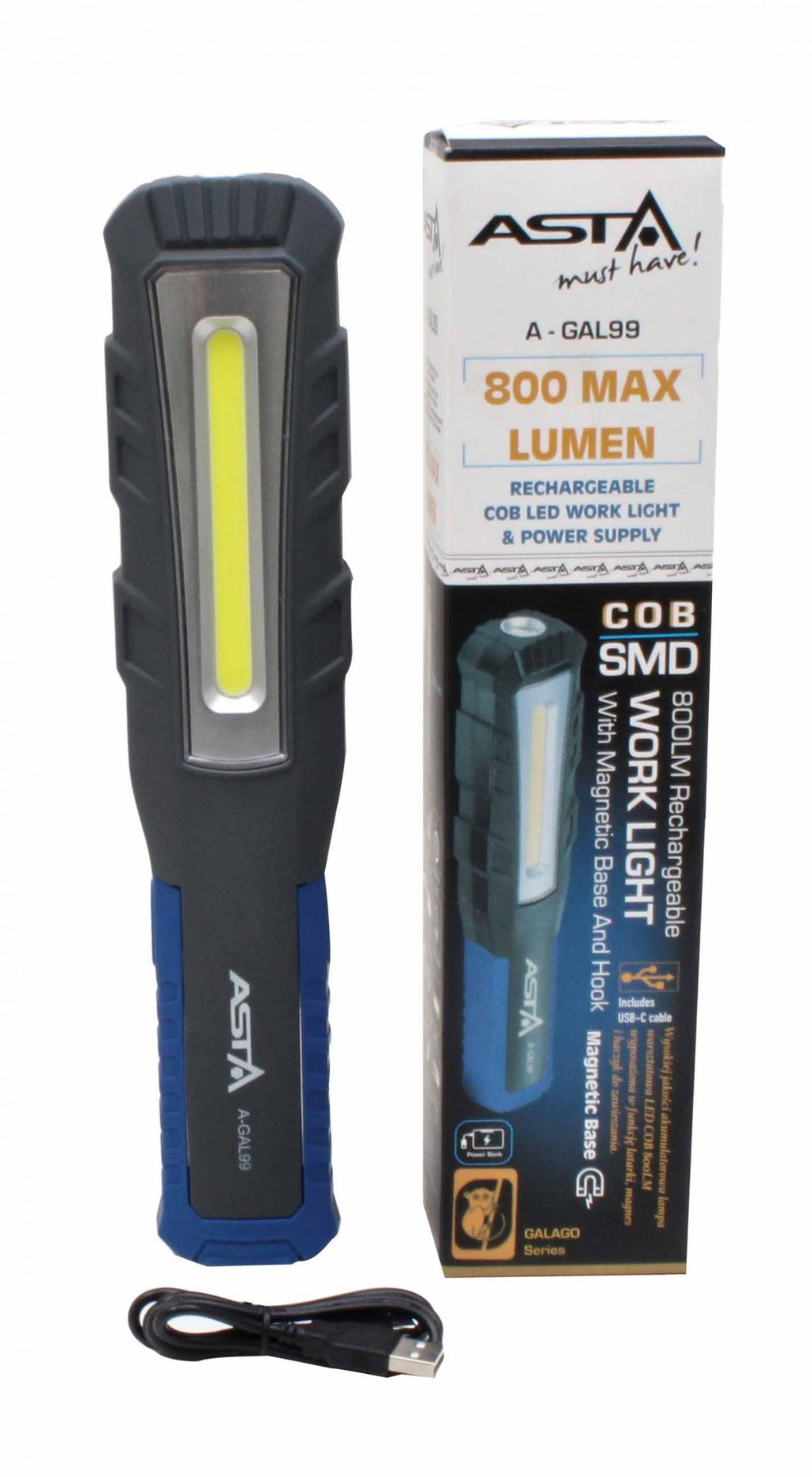 Elastīga lampa ar magnētu 800Lm A-GAL99