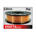 Metināšanas stieple 0,8 mm 5 kg, vara pārklājums KD1151