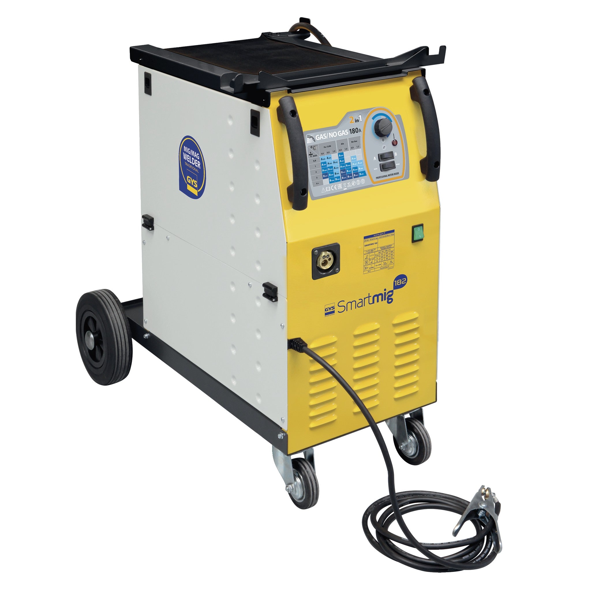 Pusautomātiskā metināšanas iekārta GYS SMARTMIG 182 GAS/NO GAS