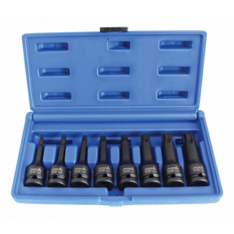 1/2 collu trieciena TORX uzgaļu komplekts, 8 gab. A-1MTORX8