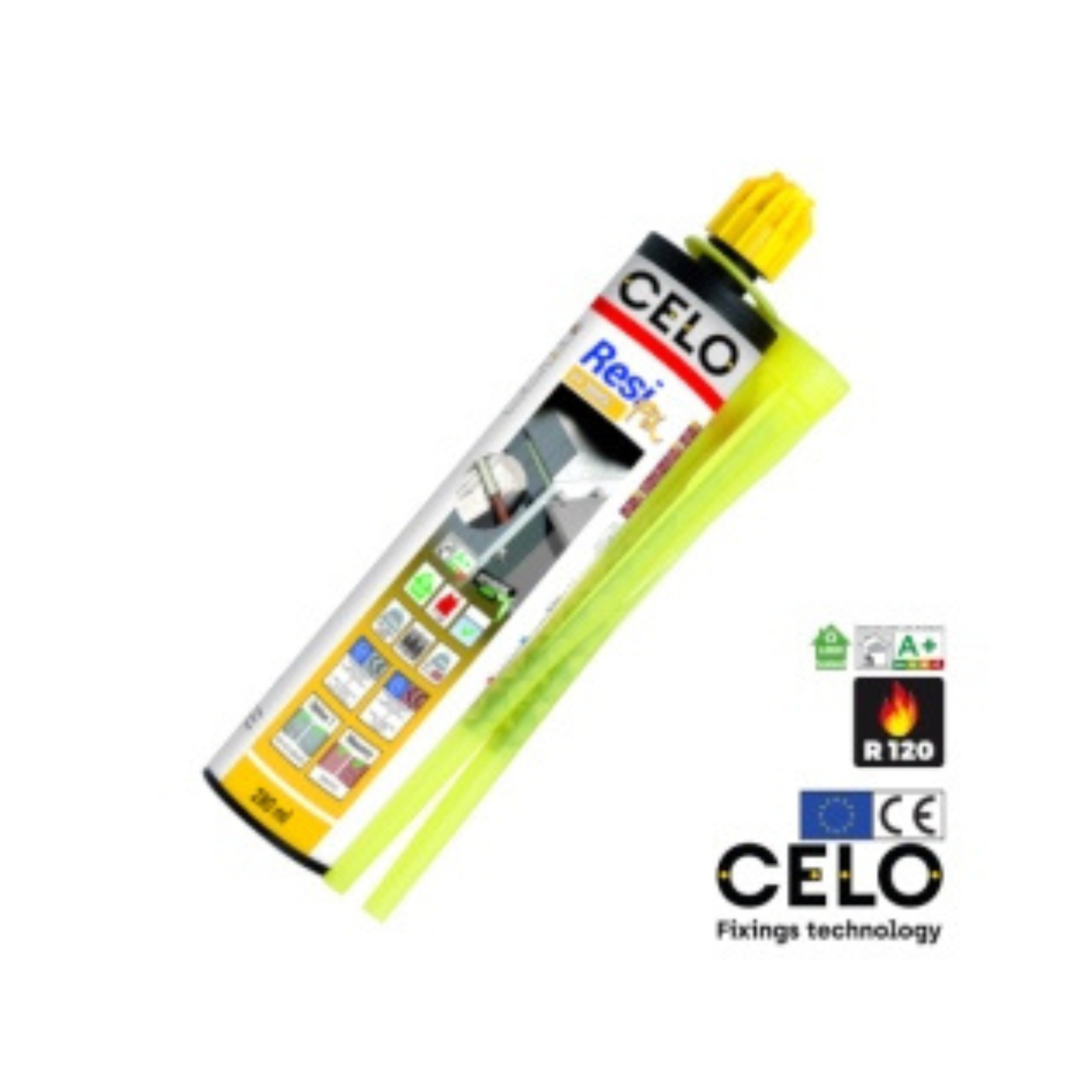 Ķīmiskā stiprinājuma līme RESI FIX, CELO 330 ml EVO40-23