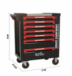 11-0001 Instrumentu ratiņi ar 7 atvilktnēm un 256 instrumentu komplektu