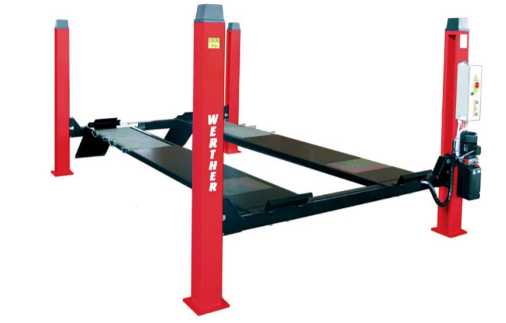4 statņu pacēlājs 5000 kg riteņu savirzei WERTHER/400V
