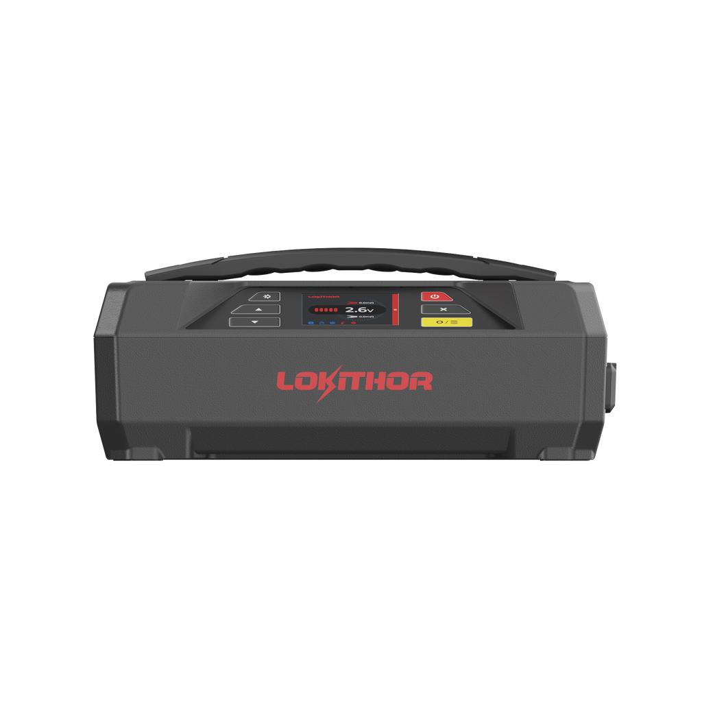 Lokithor JTC4250 starteris, lādētājs un akumulatora testētājs