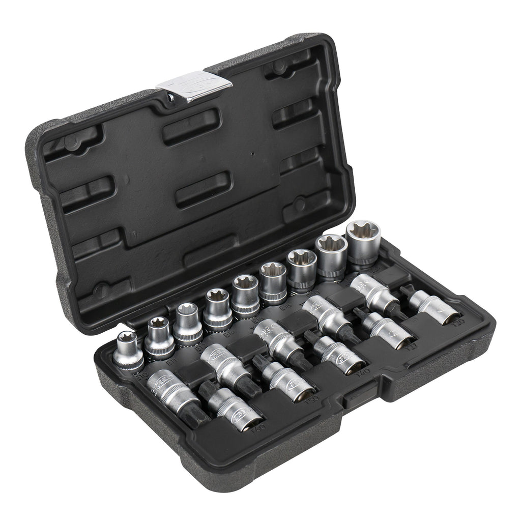 Presētu TORX uzgaļu un E-veida galviņu komplekts JBM 54266