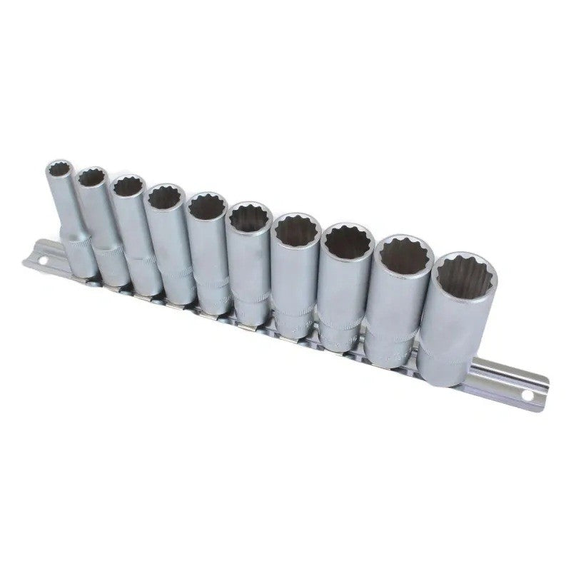 Uzgaļu komplekts 3/8″ 12 punktu, garš, 10 gab. 543SET10-12KT