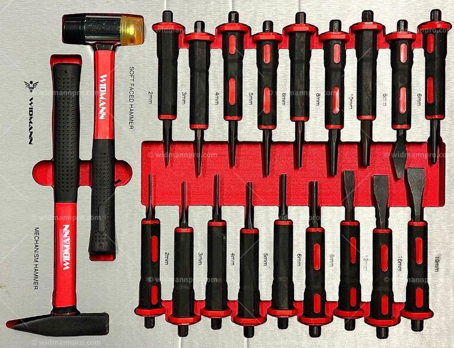 WIDMANN PRO - instrumentu ratiņi ar 7 atvilktnēm un 7 pilniem 241 gab. TP8-BK