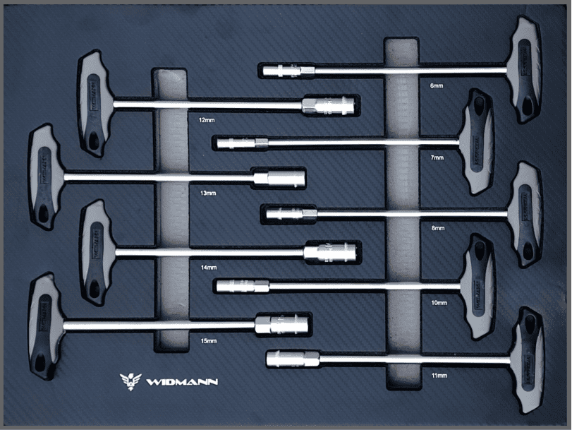 WIDMANN instrumentu ratiņi – 7 atvilktnes ar 7 komplektiem, 272 gab. WM-MS7