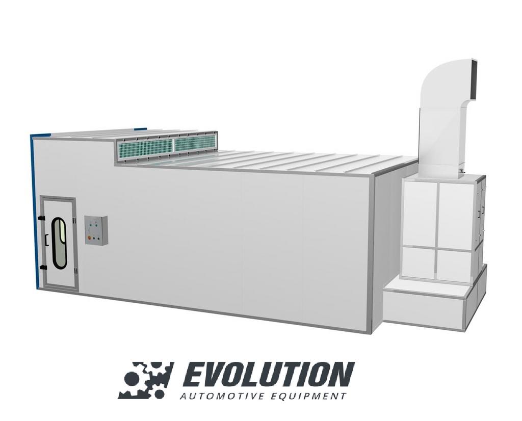 Krāsošanas kabīne vieglajām automašīnām ar dīzeļdegvielas degli EVOLUTION EVO-1000