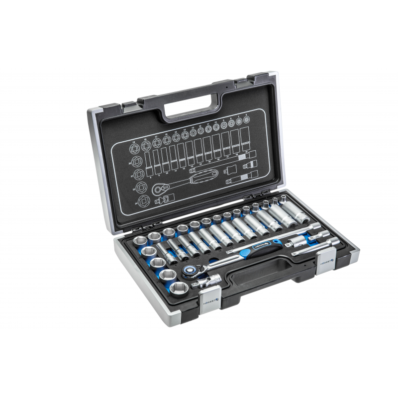 Instrumentu komplekts 3/8" / 36 daļas